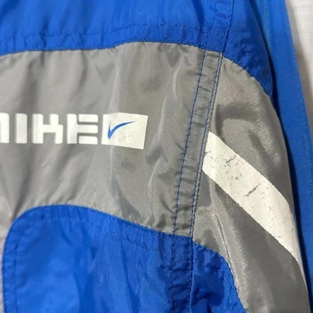 Vintage 90s Nike Blue Rain Jacket Windbreaker Zip Up RN56323 CA05553 Youth 14/16